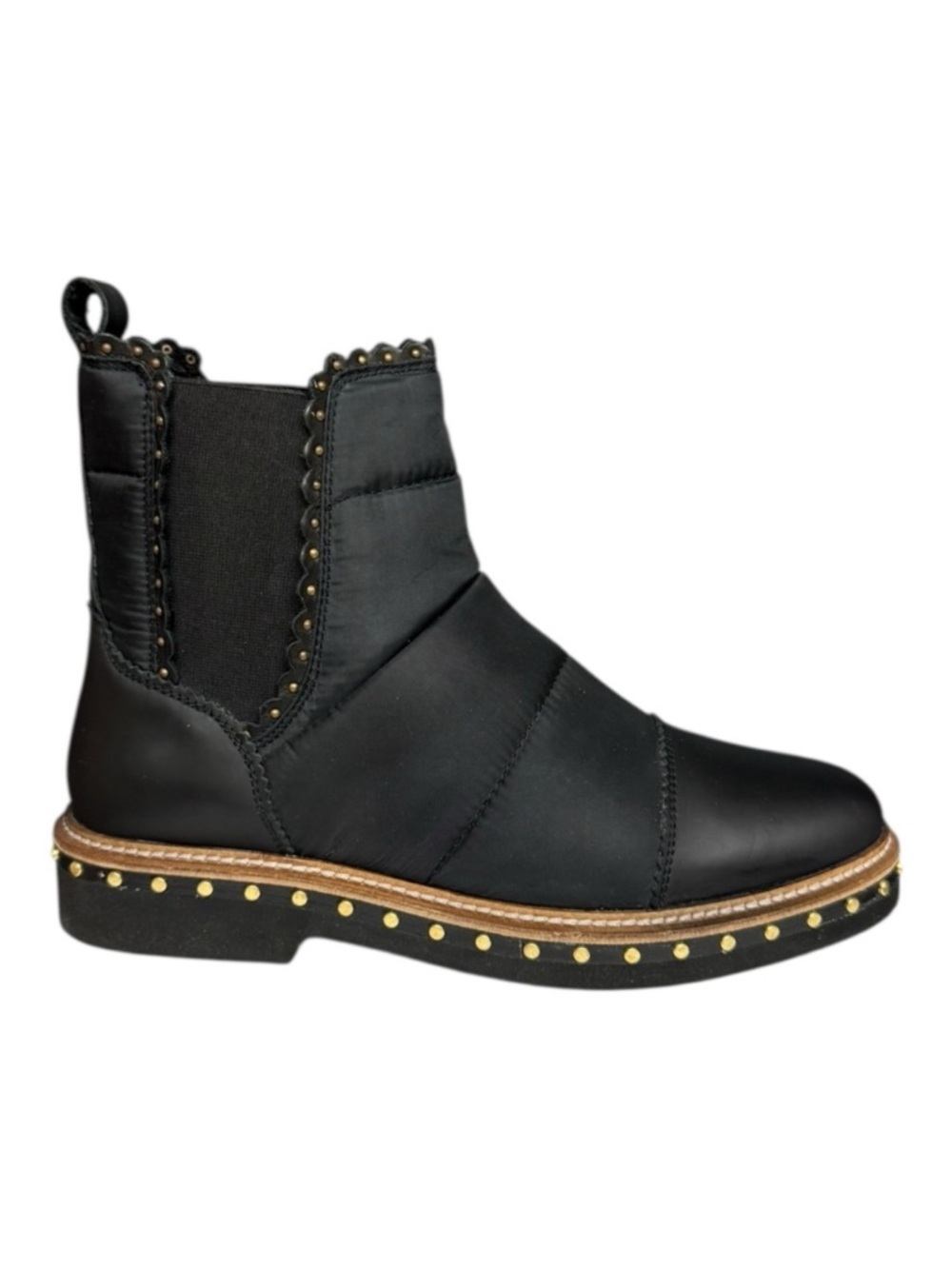 Free People Atlas Puffer Chelsea Boot Black Size 38.5 (US 8) New in Box